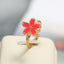 Elegant Adjustable Flower Alloy Women's Ring