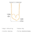 Elegant Irregular Heart Shape Alloy Pendant Necklace