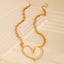 Elegant Irregular Heart Shape Alloy Pendant Necklace