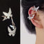 Elegant Rhinestone Butterfly Ear Cuffs for Women