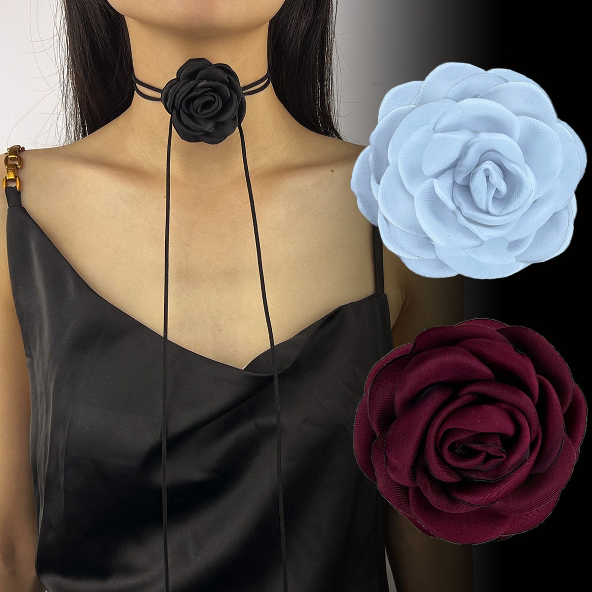 Elegant Floral Choker Necklace for Women - Chic Minimalist Design