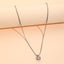 Elegant Geometric Rhinestone Pendant Necklace for Women