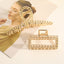 Elegant Geometric Gold Alloy Hair Claw Clip