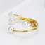 Elegant Geometric Pearl Alloy Open Cuff Bracelet