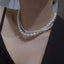 Elegant Baroque Pearl Layered Women's Choker Necklace