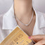 Elegant Geometric Freshwater Pearl Irregular Beaded Necklace