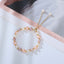 Elegant Baroque Freshwater Pearl Geometric Beaded Bracelet - 14k Gold-Plated Women's Jewelry