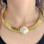 Elegant Geometric Alloy Choker Necklace