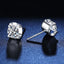 Elegant Geometric Sterling Silver Moissanite Bull Head Ear Studs