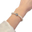 Elegant Geometric Imitation Pearl Aquamarine Women's Bracelet