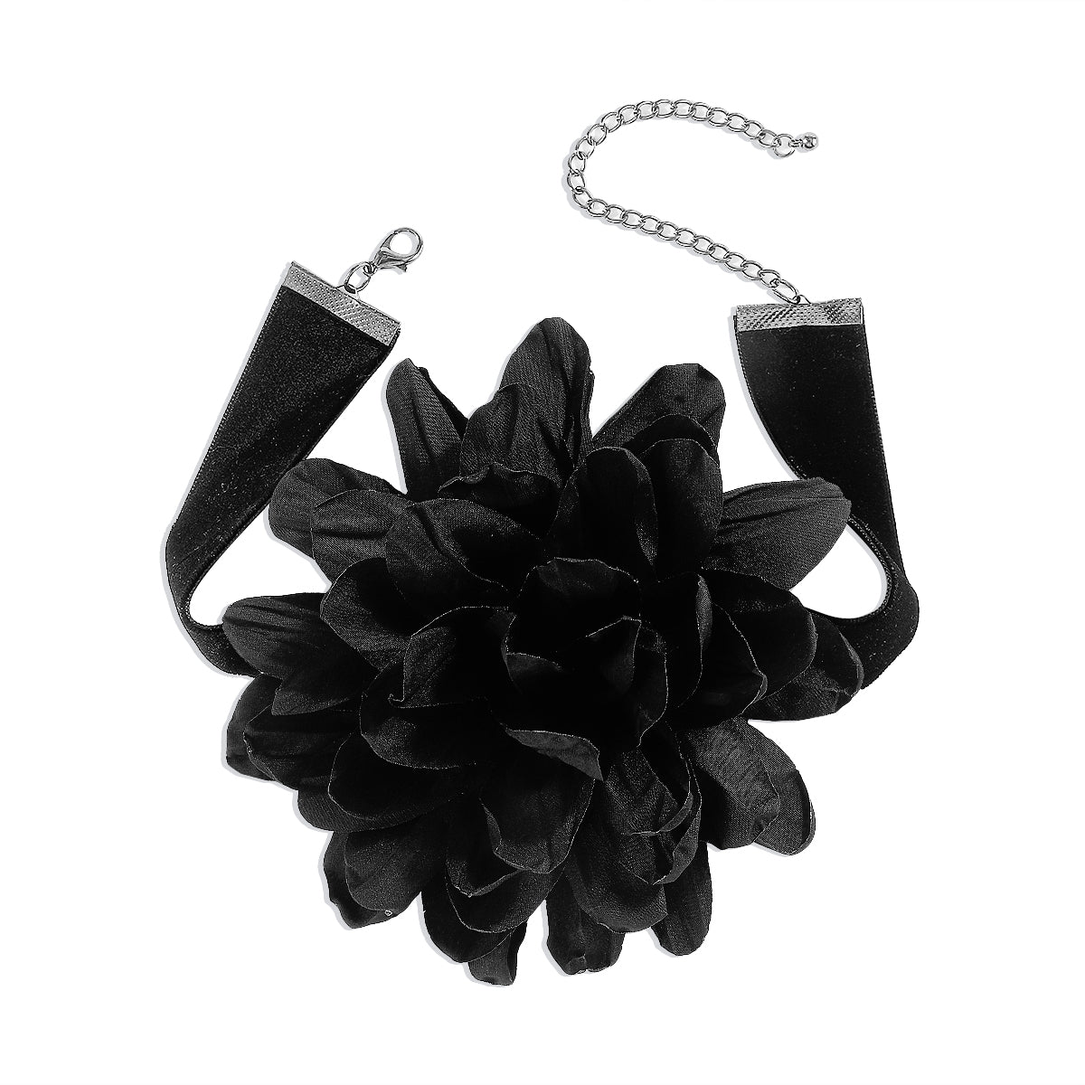 Elegant Retro Floral Velvet Rose Choker Necklace for Women