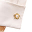 Elegant Pearl Heart Stainless Steel Cufflinks for Unisex French Shirt