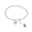 Elegant Heart Shape Pearl S925 Sterling Silver Beaded Bracelet for Women