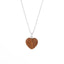 Elegant Heart Shape Stainless Steel 18K Gold Plated Natural Stone Jewelry Set - Necklace and Earrings