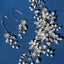 Elegant Bridal Crystal Pearl Rhinestone Hair Accessory Set