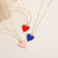 Elegant Heart Shape 14k Gold Plated Brass Pendant Necklace