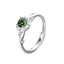 Elegant Sunflower Moissanite Sterling Silver Open Ring