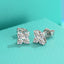 Elegant Clover Sterling Silver Moissanite Ear Studs