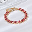 Elegant Geometric Copper Zircon Crystal Bracelet