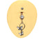 Elegant Butterfly Moon Zircon Belly Ring - Rose, White, Gold Plated Navel Jewelry