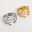 Elegant Luxurious Solid Color Alloy Branch Design Wide Cuff Bangle
