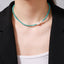 Elegant Irregular Round Natural Stone and Freshwater Pearl Necklace with Turquoise Beads and 18K Gold Plating