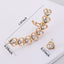 Elegant Heart Shaped Zircon Inlay Women's Ear Clips and Studs