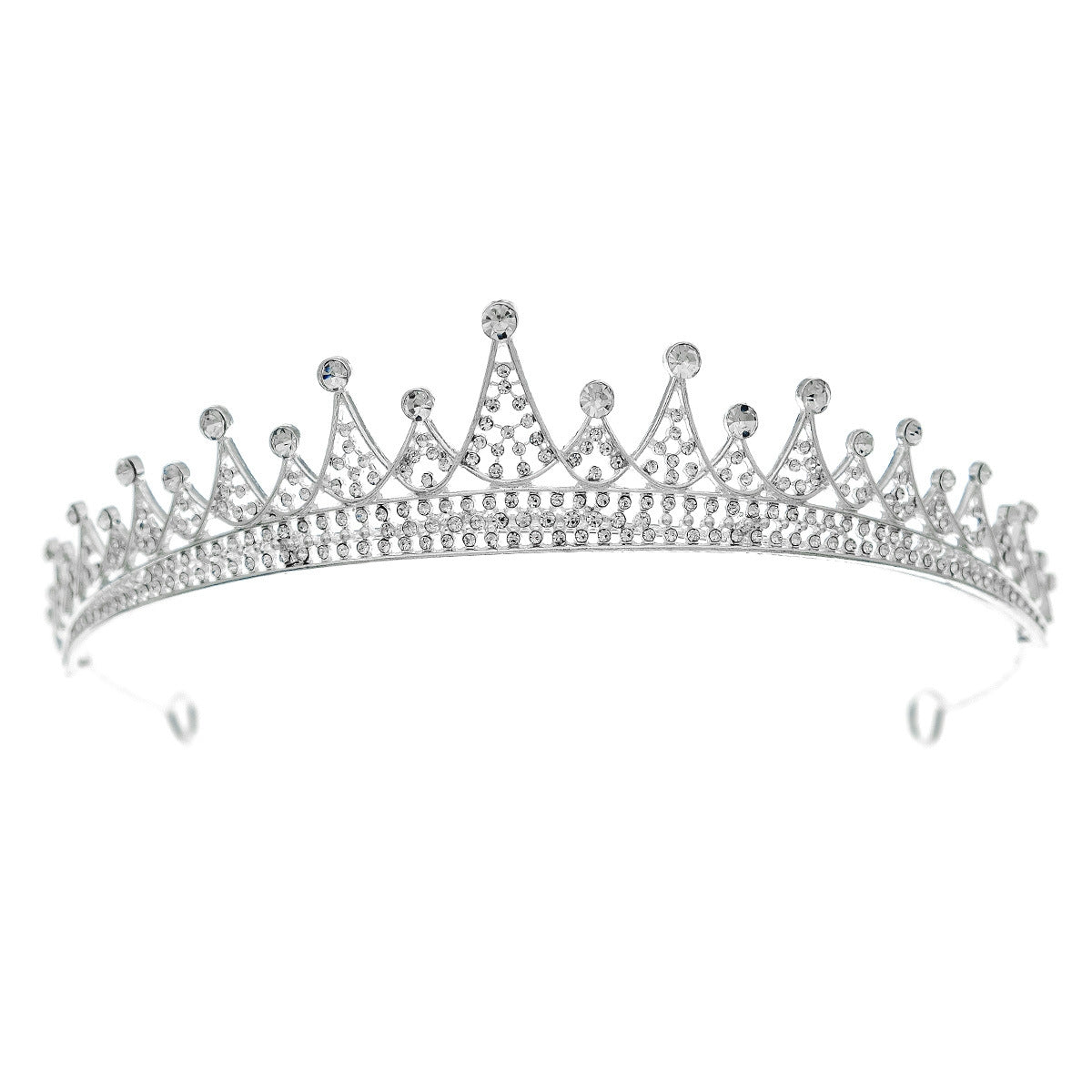 Elegant Rhinestone Princess Tiara for Weddings and Parties