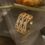 Elegant Geometric Zircon 18k Gold Plated Open Ring