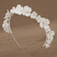 Elegant Retro Ceramic Flower Bridal Hairband