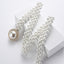 Elegant Vintage White Pearl Women's Chain Belt