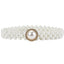 Elegant Vintage White Pearl Women's Chain Belt