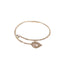 Elegant Shiny Water Droplet Rhinestone Inlay Women's Bangle Bracelet