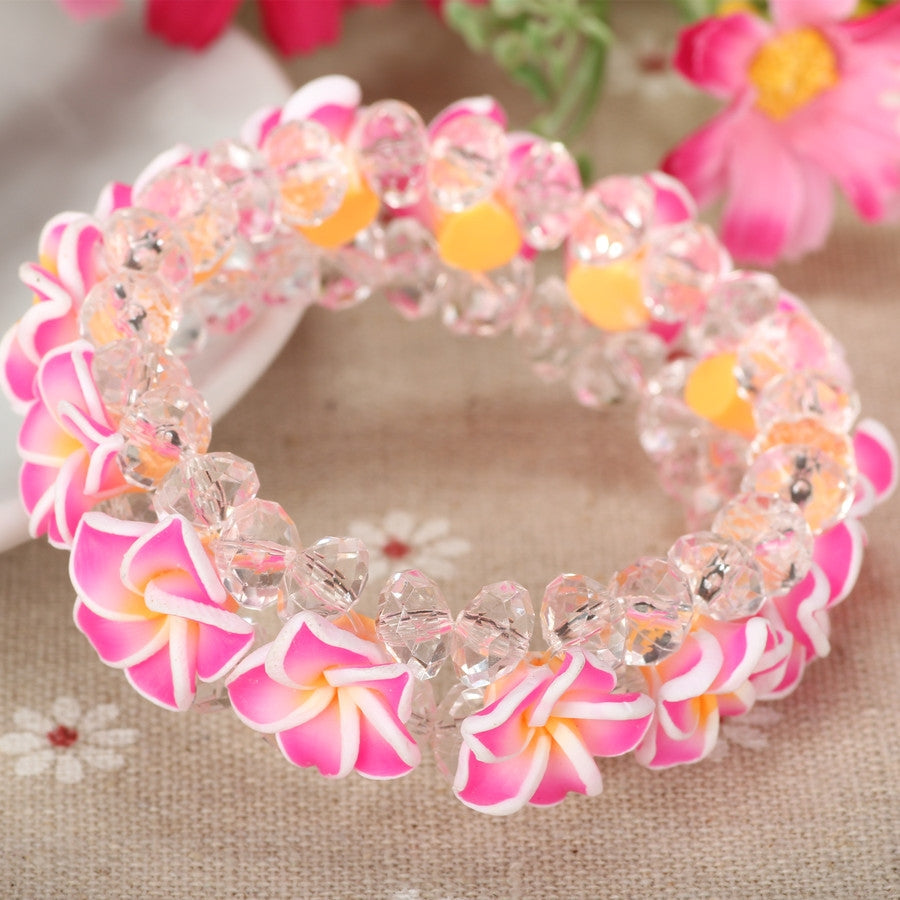 Elegant Floral Soft Clay Women's Beach Bracelet