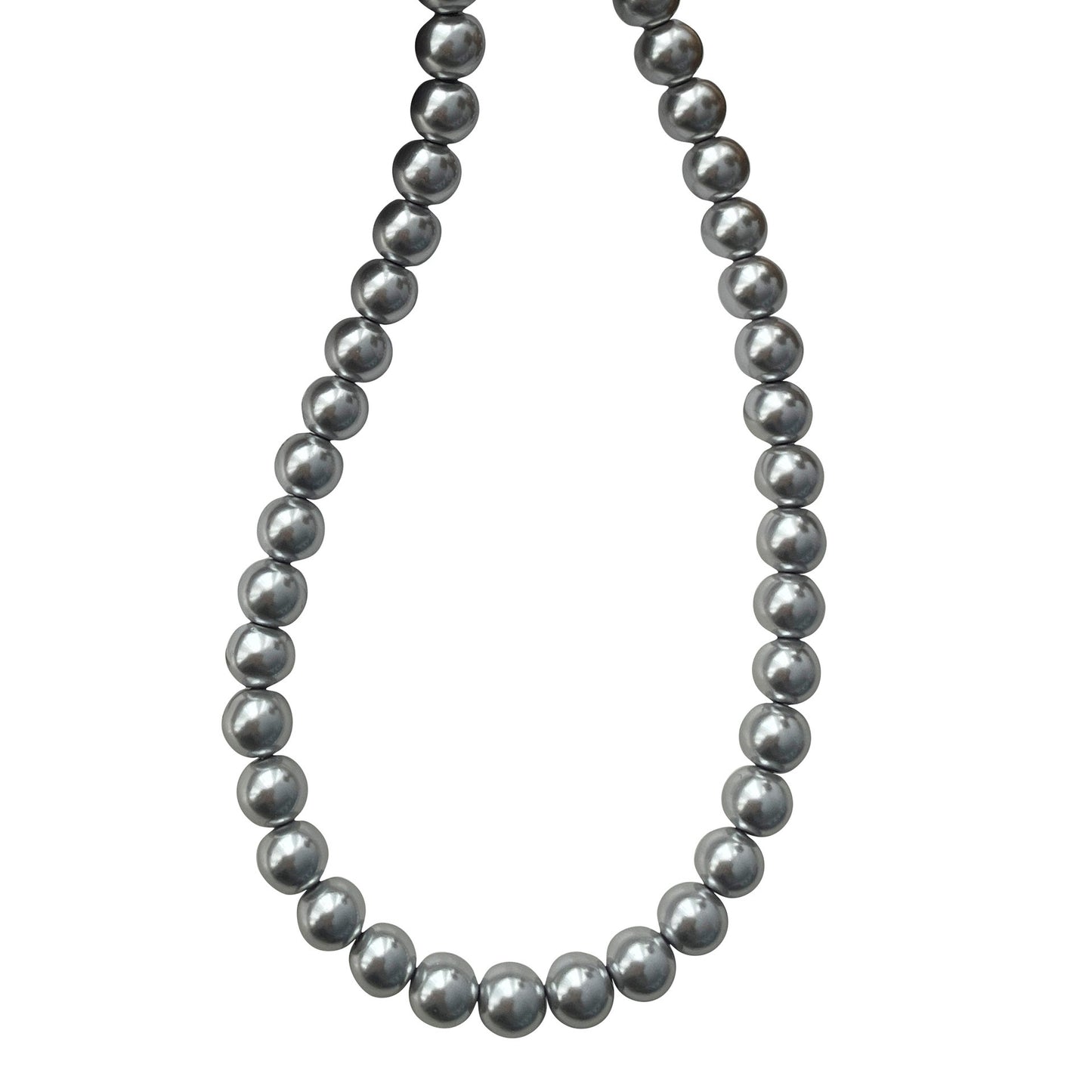 Elegant Geometric Stainless Steel Pearl Necklace for Women