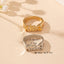 Elegant Kiss Letter Alloy Rings - Fashionable Statement Jewelry 2024