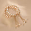 Elegant Baroque Style Freshwater Imitation Pearl Beaded Women's Bracelet