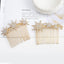 Elegant Snowflake Rhinestone Hair Comb Ornament