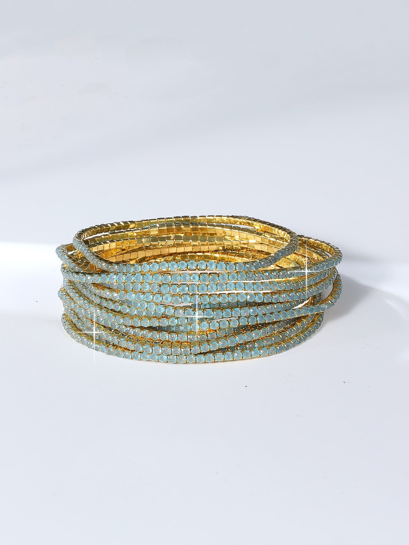 Elegant Gold Plated Crystal Rhinestone Women's Bracelet with Unique Design
