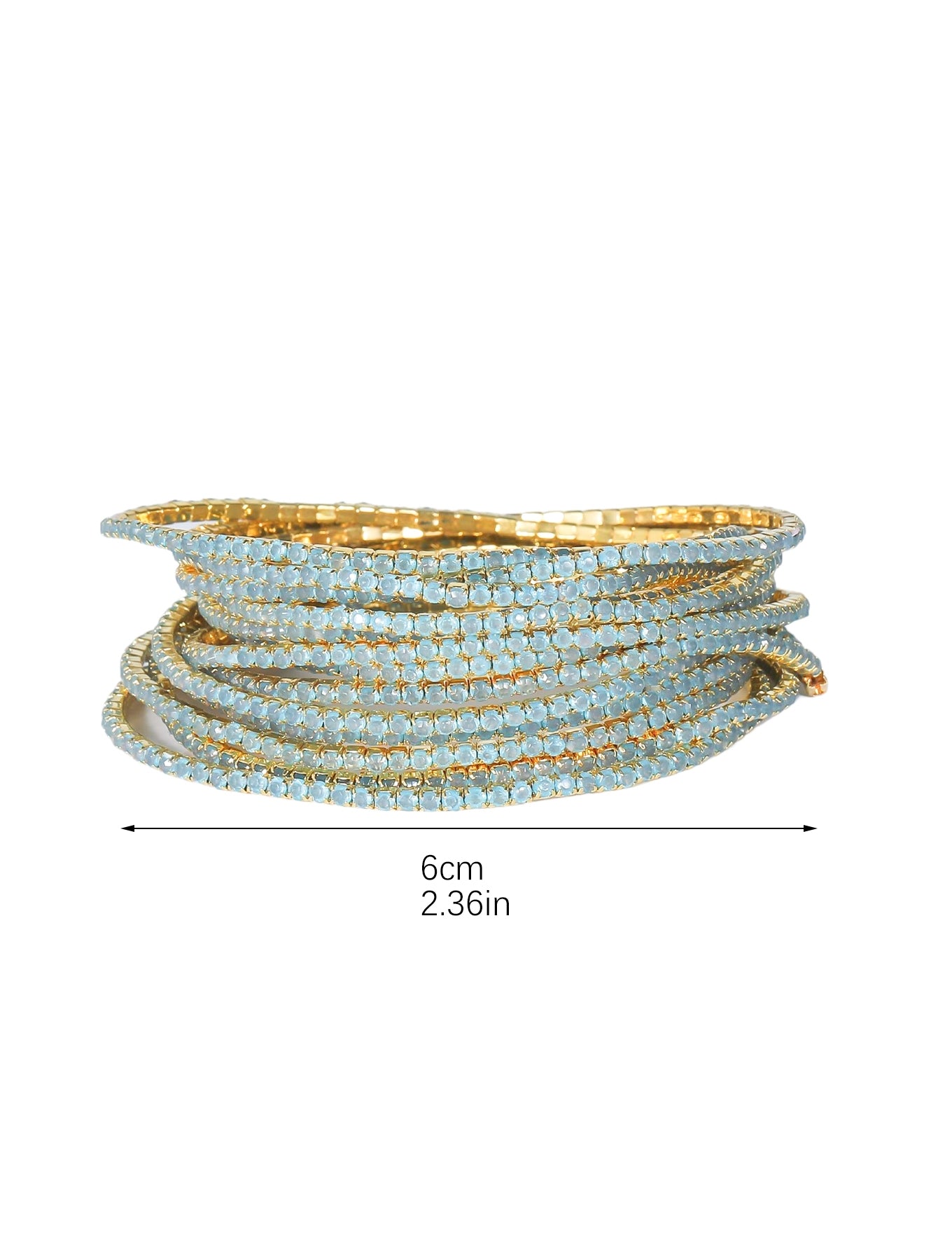 Elegant Gold Plated Crystal Rhinestone Women's Bracelet with Unique Design
