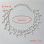 Elegant Rhinestone Inlay Silver Plated Women's Choker Necklace with Tassel Design