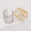 Elegant Rhinestone Alloy Mesh Design Women's Cuff Bracelet