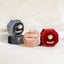 Elegant Solid Color Velvet Jewelry Ring and Earring Storage Box