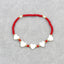 Elegant Bohemian Heart Crystal Shell Beaded Women's Bracelet