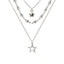 Elegant Star Alloy Layered Pendant Necklace for Women