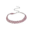 Elegant Rhinestone Copper Bangle Bracelet for Weddings
