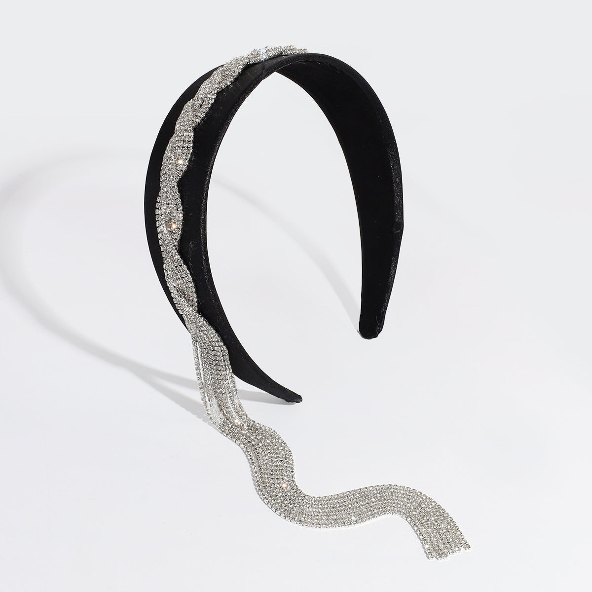 Elegant Rhinestone Crystal Tassel Hair Band