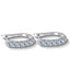 Elegant U-Shape Sterling Silver Moissanite Drop Earrings