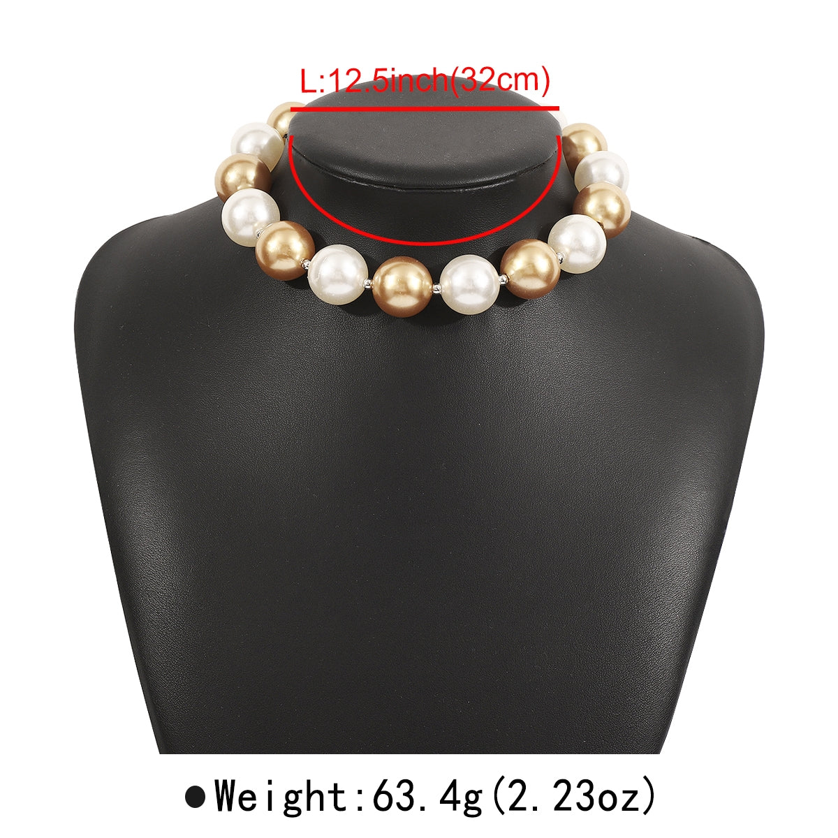 Elegant Vintage Bow Knot Pearl Ribbon Choker Necklace