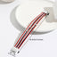 Ethnic American Flag Leather Braided Women's Bracelet